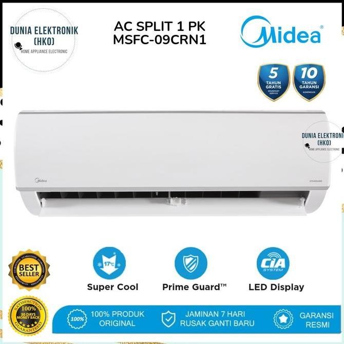 TERMURAH - AC Midea MSFC-09CRN1 1 PK MSFC09CRN1 Low Watt R32 Midea msfc 09crn1