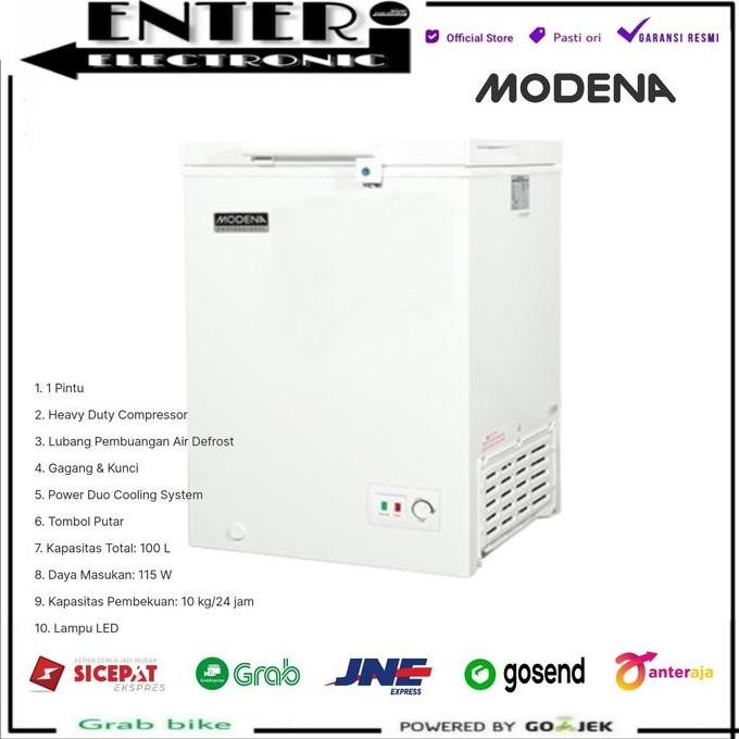 TERLARIS - MODENA MD0107 - CHEST FREEZER BOX MODENA 100 LITER MD 0106 W / MD 0107