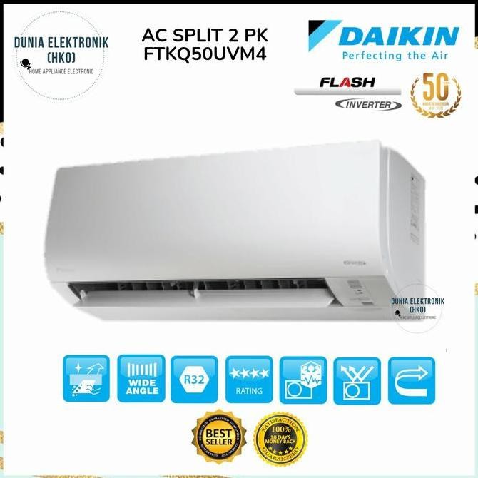 TERMURAH - AC DAIKIN 2 PK FTKQ50UVM4 FTKQ50UVM AC DAIKIN 2 PK INVERTER