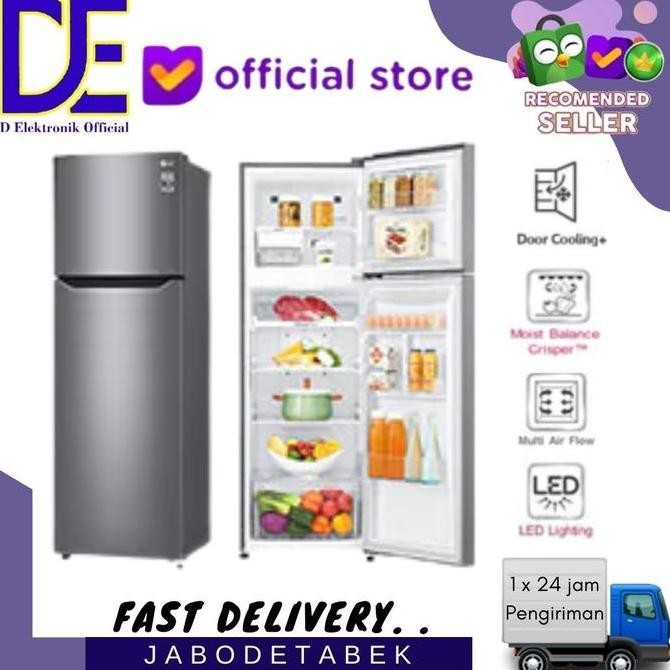 TERBARU - Kulkas 2 Pintu LG GN-G272SLCB 272 Liter Smart Inverter GNG272SLCB