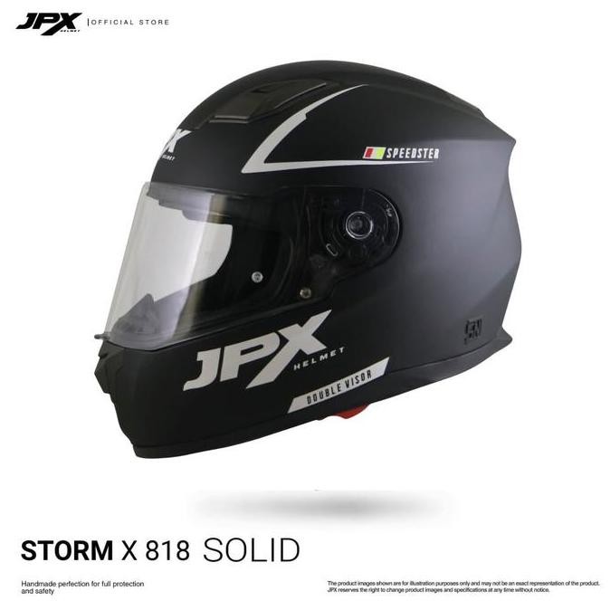 TERMURAH - Helm JPX Full Face Storm X818 Solid