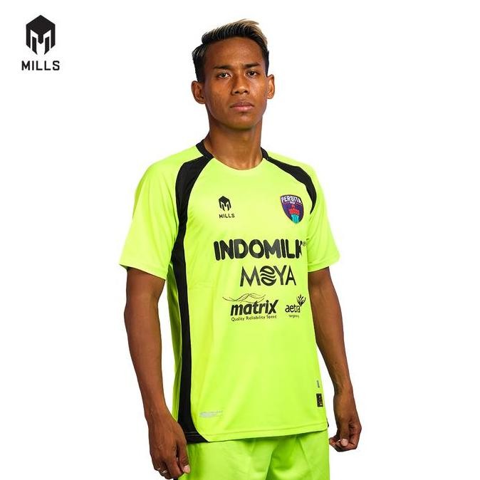BEBAS ONGKIR - MILLS Persita FC Away Jersey GK Player Issue 1266TG Green Stabilo