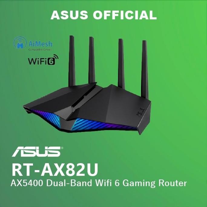 TERMURAH - ASUS RT-AX82U AX5400 WiFi 6 With AiMesh AX 5400 WIFI6 Wireless Router