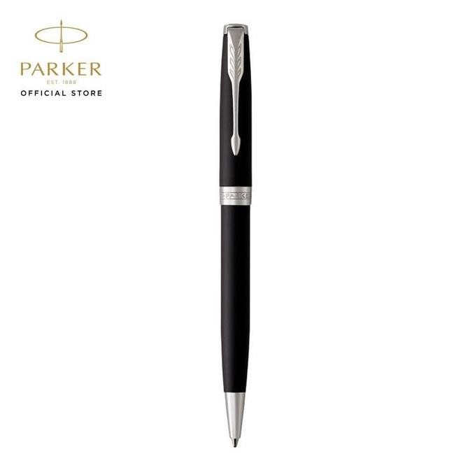 

NEW Parker Sonnet Matte Black Chrome Trim Ballpoint TB