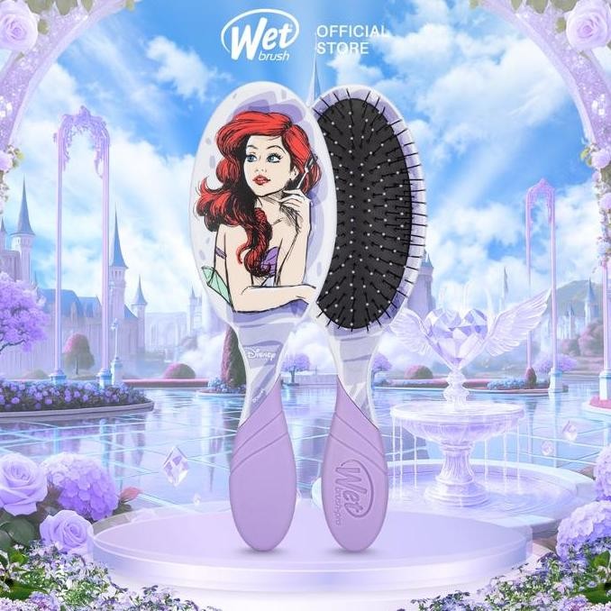 The Wet Brush Pro Stylized Princess Ariel - Sisir Anti Kusut Mengurangi Rontok