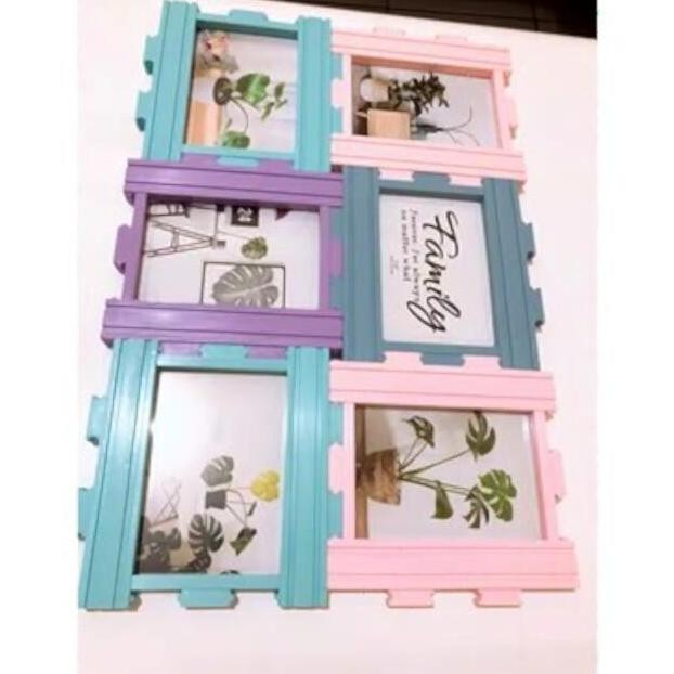 bingkai FOTO 6 FRAME / PHOTO FRAME Plastik bingkai family GM