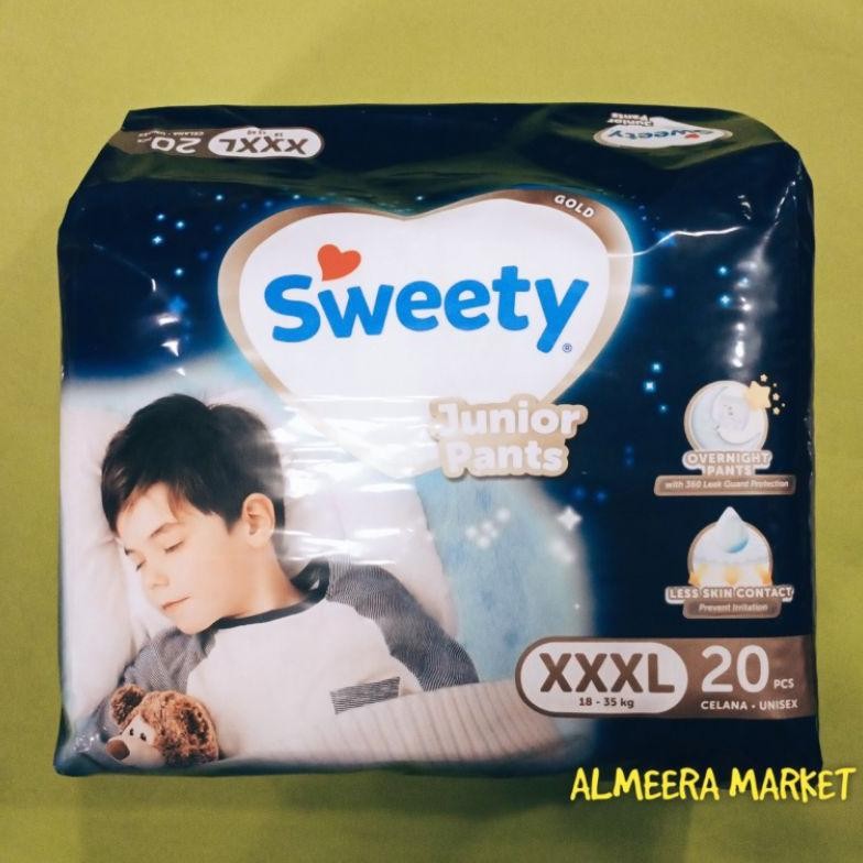 Tg-342 Sweety Xxxl 20 Gold Junior Pants Xxxl20 Popok Celana Anak Bayi Pempers Unisex