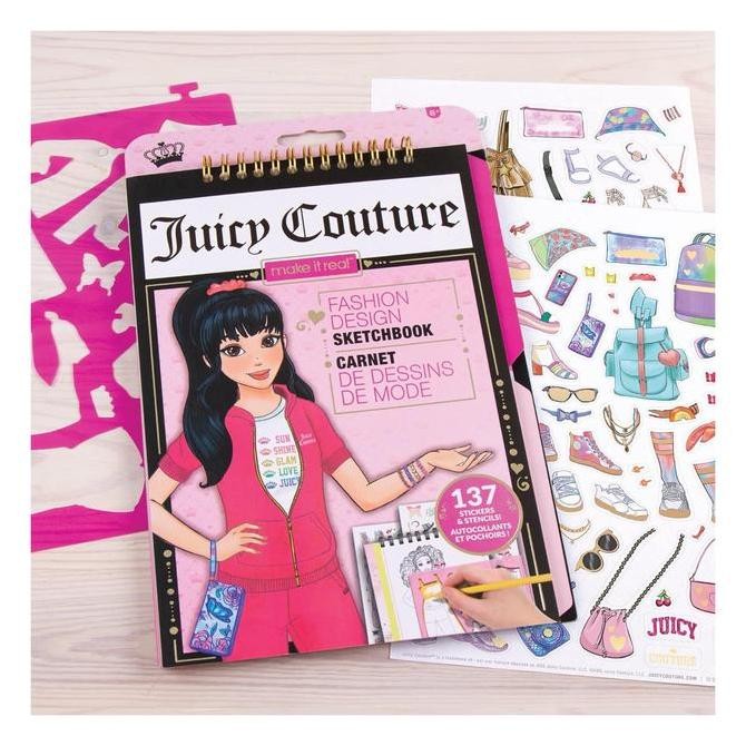 

Make it Real Juicy Couture City Style Blooming Pastel Kitty Sketchbook