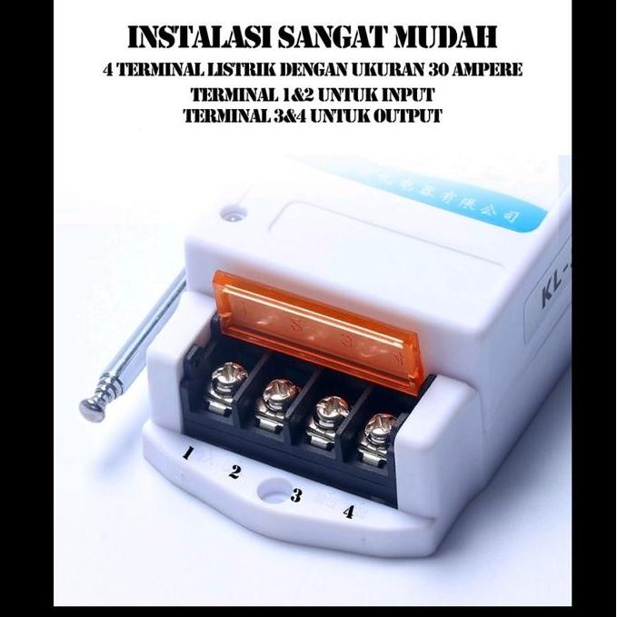 Wireless Remote Control Switch On Off / Saklar Wireless 220V