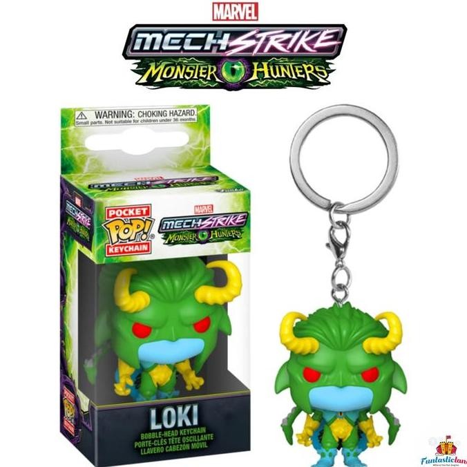 Original Funko Pocket POP Marvel Mech Strike Monster Hunters - Loki