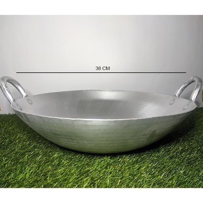 Wajan 1 Set Alumunium Garut | Kuali Anti Lengket 50 Cm Dan 38 Cm Allshop