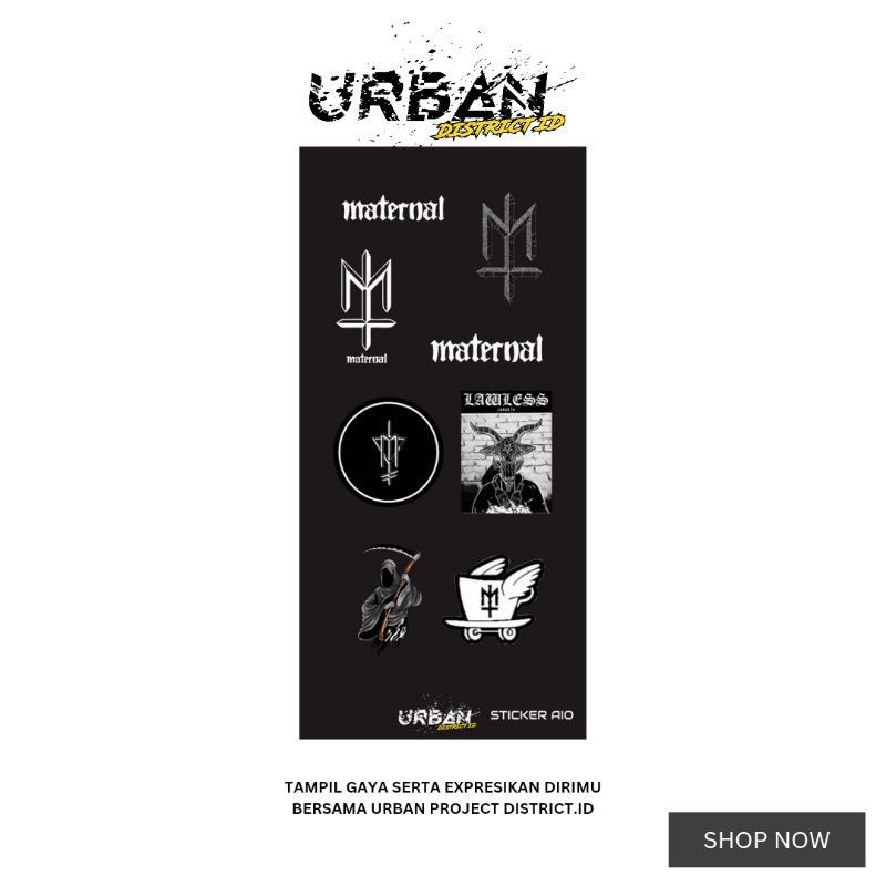 

[COD] Garskin Stiker Urbstyle Stiker Aio Pack Brand Series 1 By Urban District Id Spaiob1 12 Label Custom Presisi Terlaris