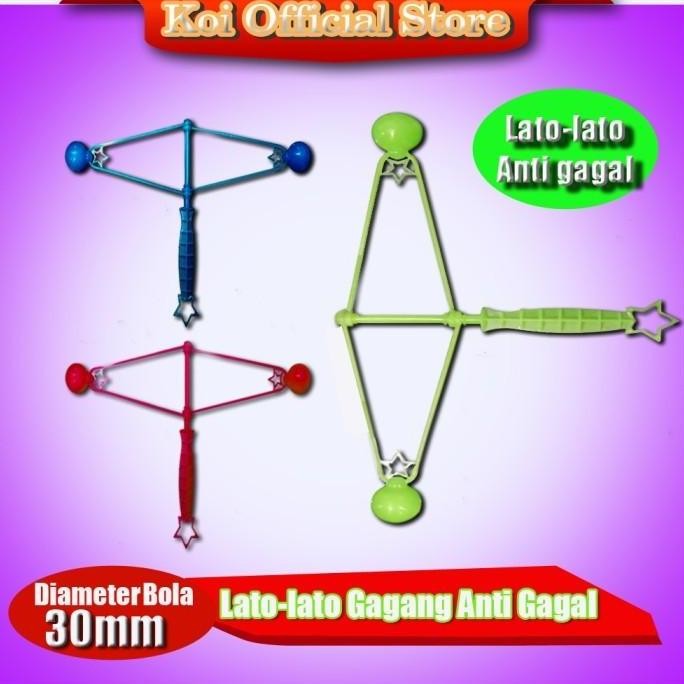 Promo Koi Official-Mainan Jadul Lato-Lato Tangkai (gagang) Grosir 300set COD