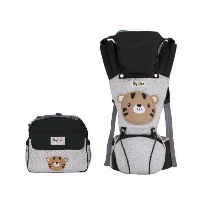 Promo Bundling Gendongan Hipseat + Tas Kecil  Karakter Tiger - Big Bee HT