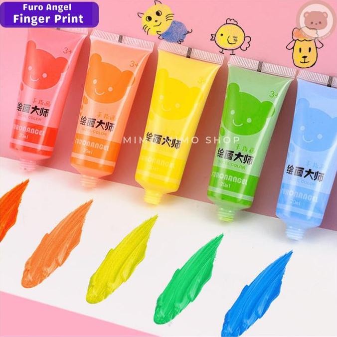 

Promo MIMOKIDS WASHABLE FINGER PAINT FURO ANGEL| CAT TANGAN WARNA NON TOXIC MAINAN EDUKASI COD