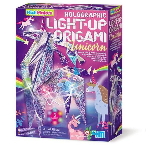 

Promo 4M -Kidzmaker Holographic Light Up Origami Unicorn COD
