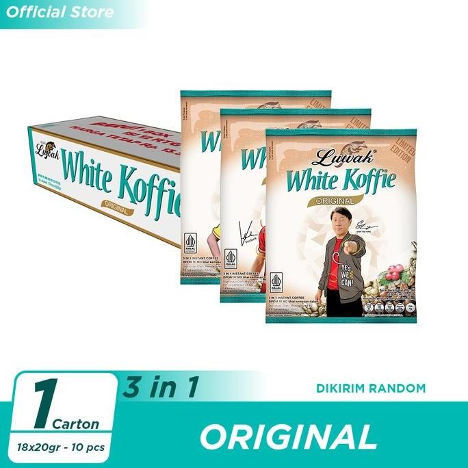 

Kopi Luwak White Koffie Original Bag 18x20gr - 10 Pcs [Carton] LA