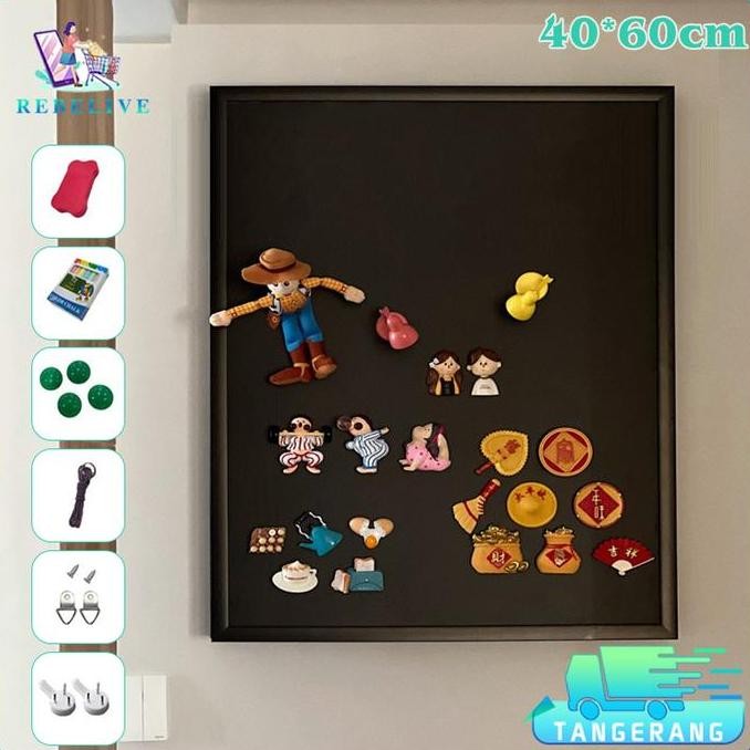 

Promo 4060CM Pigura Papan Magnet Papan Display Magnet Papan Magnetik Bingkai COD
