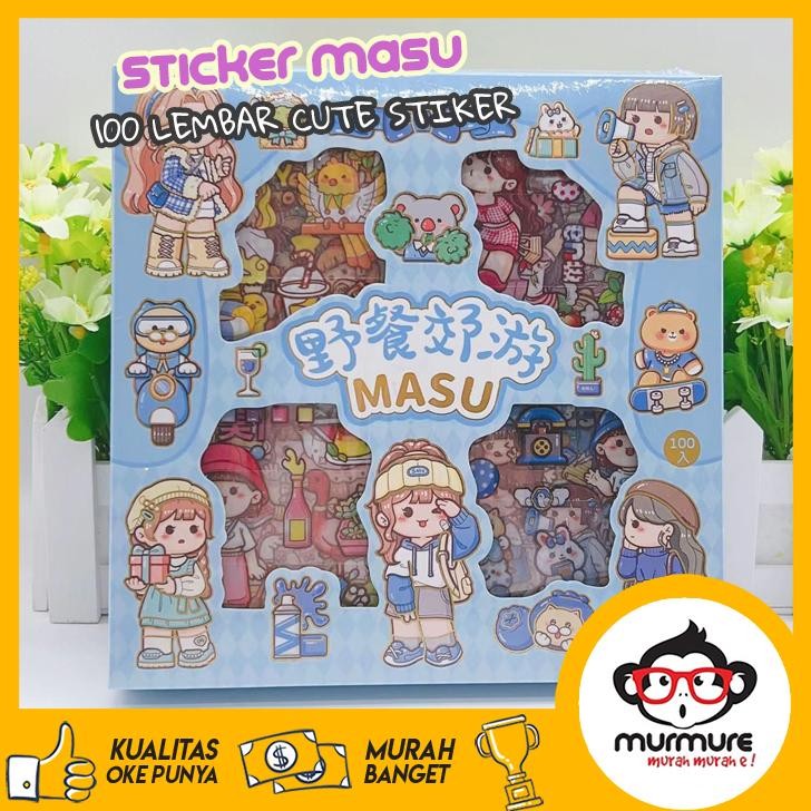 

Diskon Murmure | Sticker 100 Lembar Versi Masu Momo Stiker Box Motif Kartun Anti Air Bahan Pvc Berkualitas