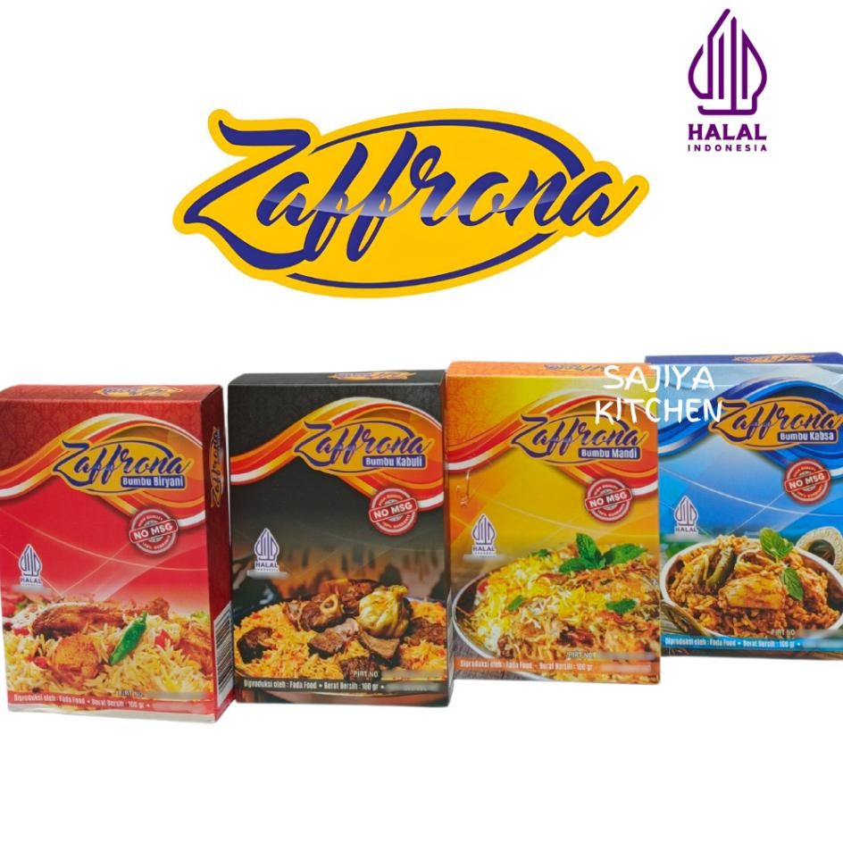 

Zaffrona Bumbu N 100 Gr Nasi Arab Rempah Kebuli Mandhi Kabsah Yani Beras Halal