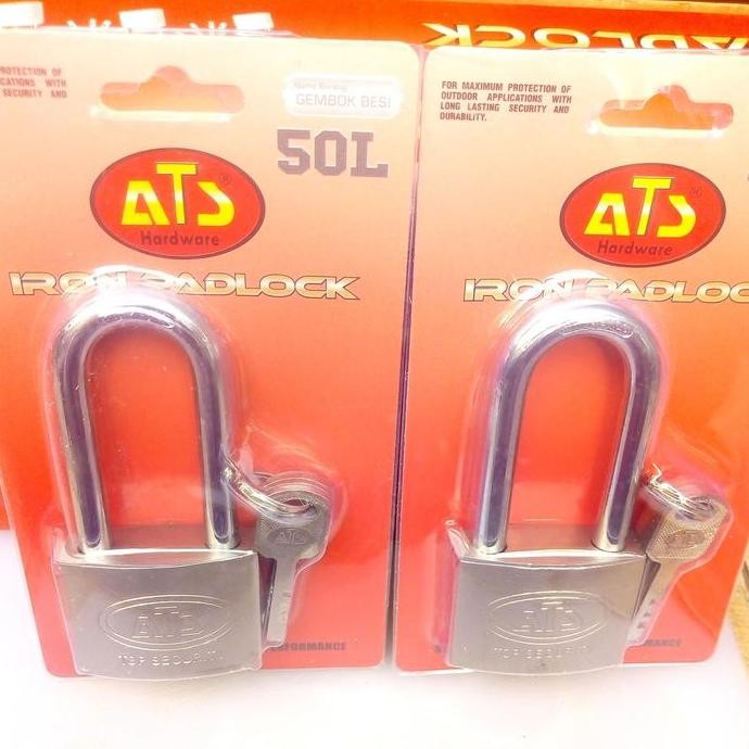 Gembok Pintu Ats 50Mm Panjang / Gembok Pagar Leher Panjang