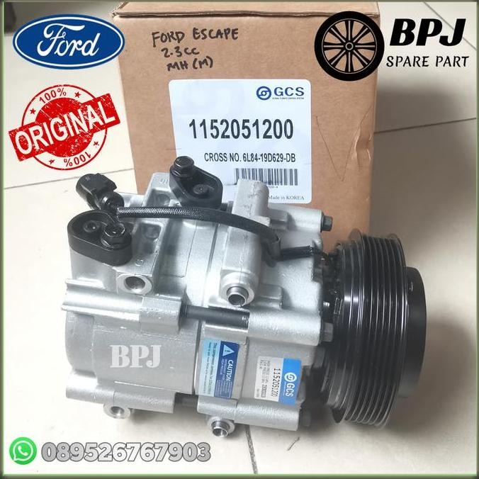R Compressor Compresor Kompresor Ac Ford Escape 2300Cc 2.3 Hcc Hanon Ori