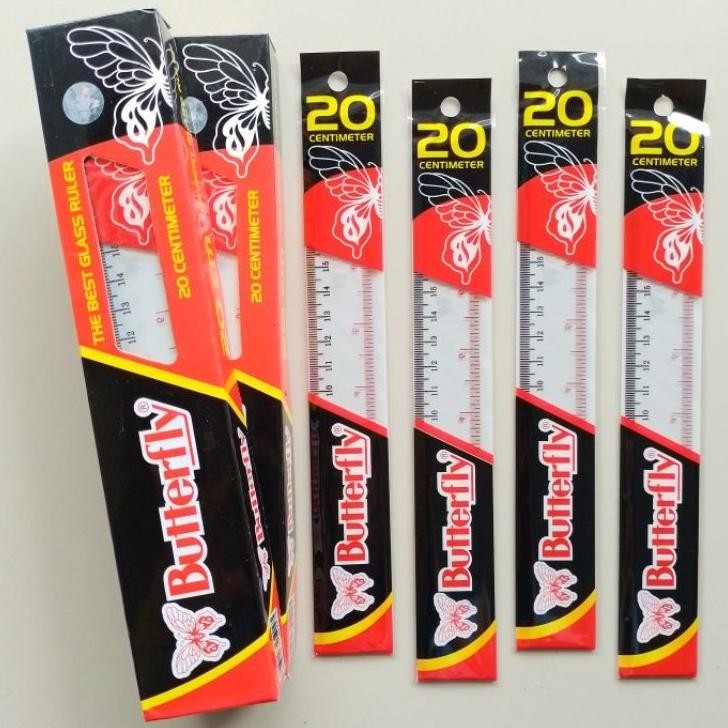 

Garisan Penggaris Butterfly 20 Cm 12 Pcs