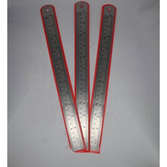 

12 Pcs Penggaris Besi 30 Cm Microtop