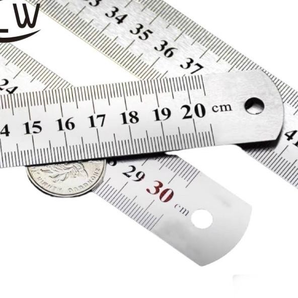 

Penggaris Stainless Steel Hh Quality 2Mm 200 Cm 2 Meter