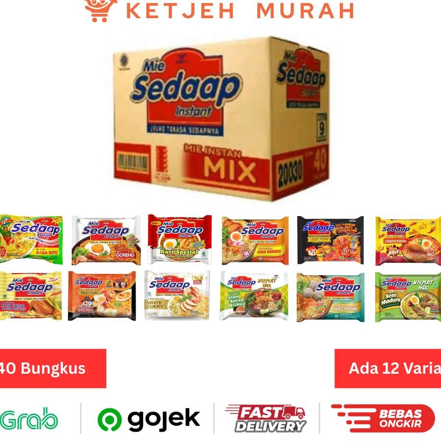 

Mie Sedaap Mix Campur Rasa Sesuka Hati 1 Dus Isi 40 Bungkus Tulis Di Note