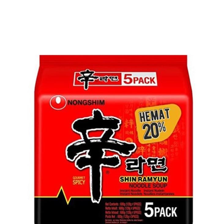 

Shin Ramyun Mushroom Mie N 5X120Gr Rasa Pedas