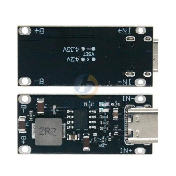 Modul Fast Charging Ip2312 Type C 3A Untuk Baterai 18650 Li-Ion