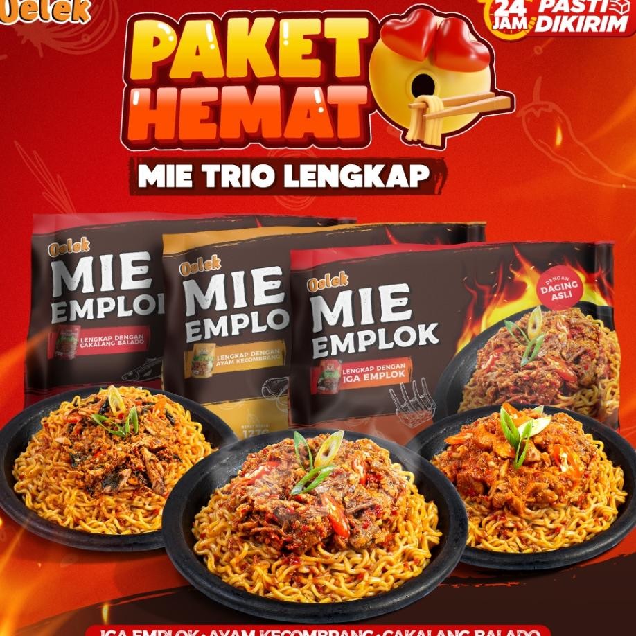 

Dapat 3 Pcs Paket Mie Emplok Goreng Combo Ta Varian A Emplok Cakalang Balado Ayam Kecombrang Mie Pedes Spicy N Siap Saji