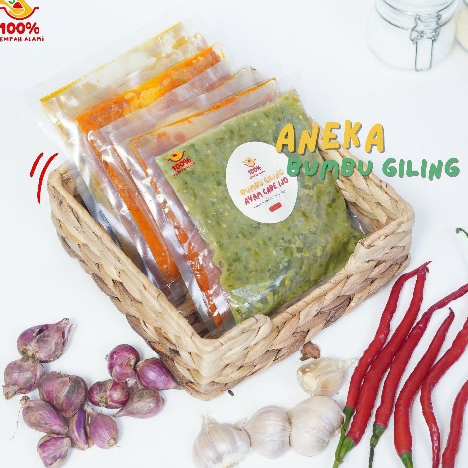 

100Persen Paket Bundling Bumbu Gilingan N Rendang Ayam Bakar Ayam Goreng Lengkuas 475Gr
