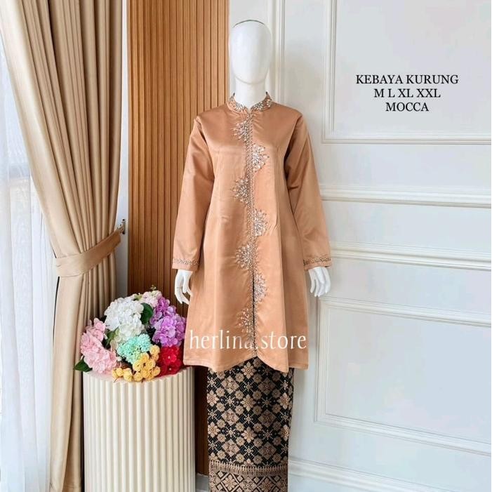 Atasan Baju Kurung Alena Free Hijab / Baju Kurung Siti Nurbaya / Baju Kurung / Kebaya Tunik Payet / 