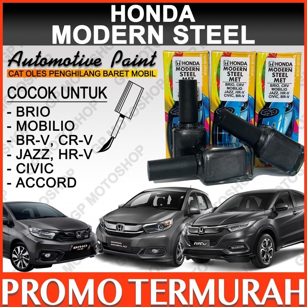 TERMURAH Honda Modern Steel Metallic Cat Oles Penghilang Baret Mobil Lecet Abu-Abu Metalik Jazz Mobi