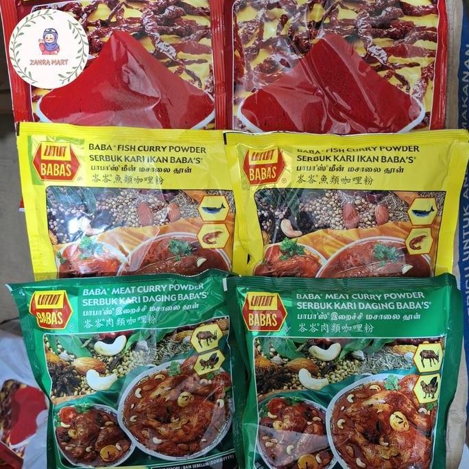 

JH8 Babas Meat Curry Powder / chili powder / fish curry powder 250 Gram murah