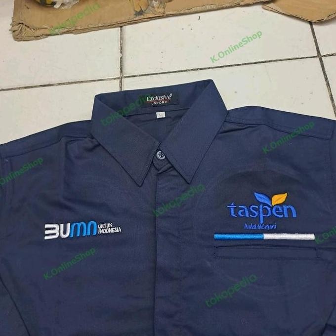 KEMEJA BUMN TASPEN SERAGAM BUMN TASPEN BAJU BUMN TASPEN LENGAN PANJANG