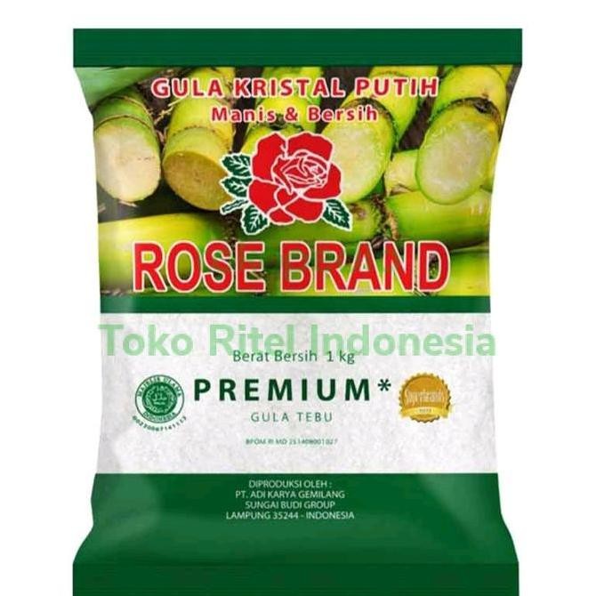 

JH8 Gula Pasir Rosebrand 1 kg|Gula Rosebrand Hijau Kuning Kemasan 1kg