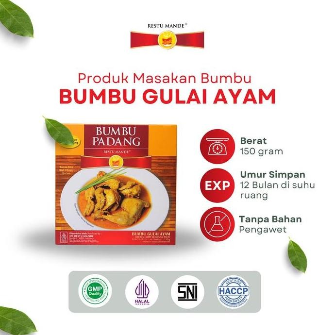 

JH8 Bumbu Gulai Ayam Restu Mande 150gr