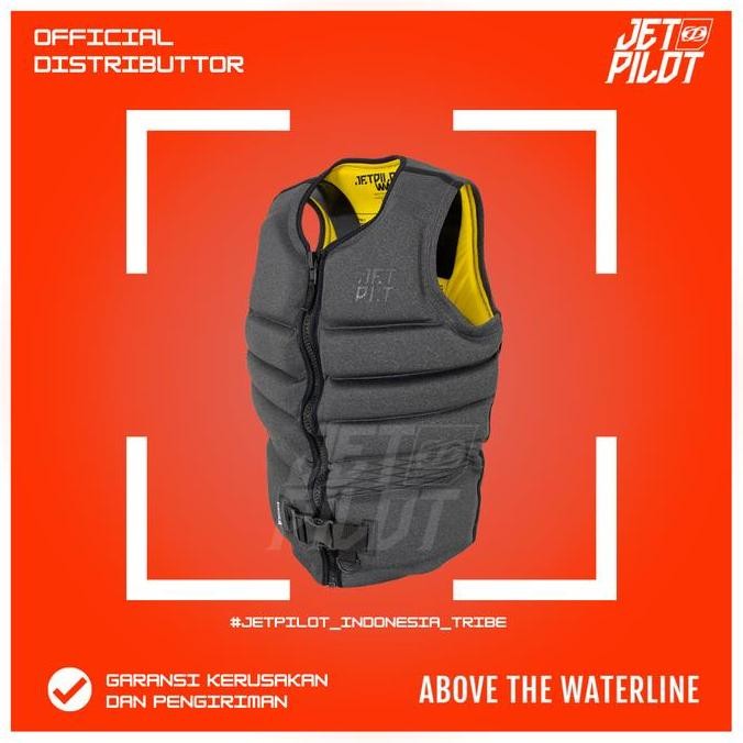 BIG SALE JETPILOT LIFE VEST LIFE JACKET PELAMPUNG HYPERFLEX F/E NEO VEST- GREY PROMO TERBARU BEST SE