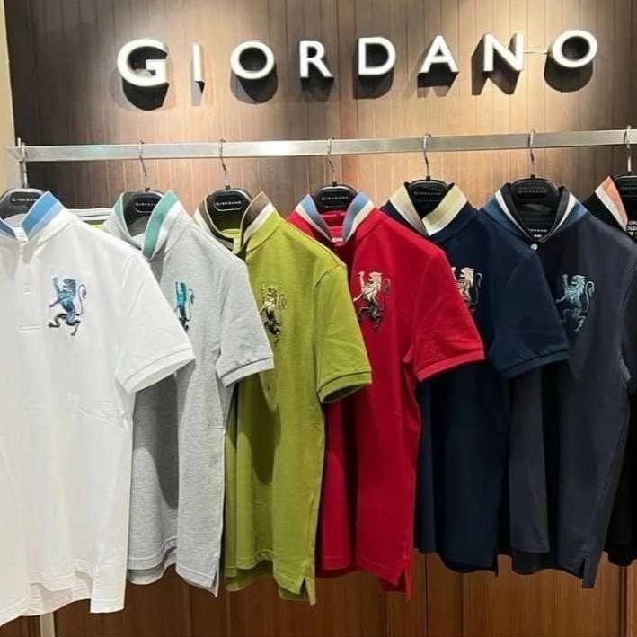 Kaos polo GIORDANO Pria kerah Kaos Kerah Pria Dewasa Size MLXLXXL