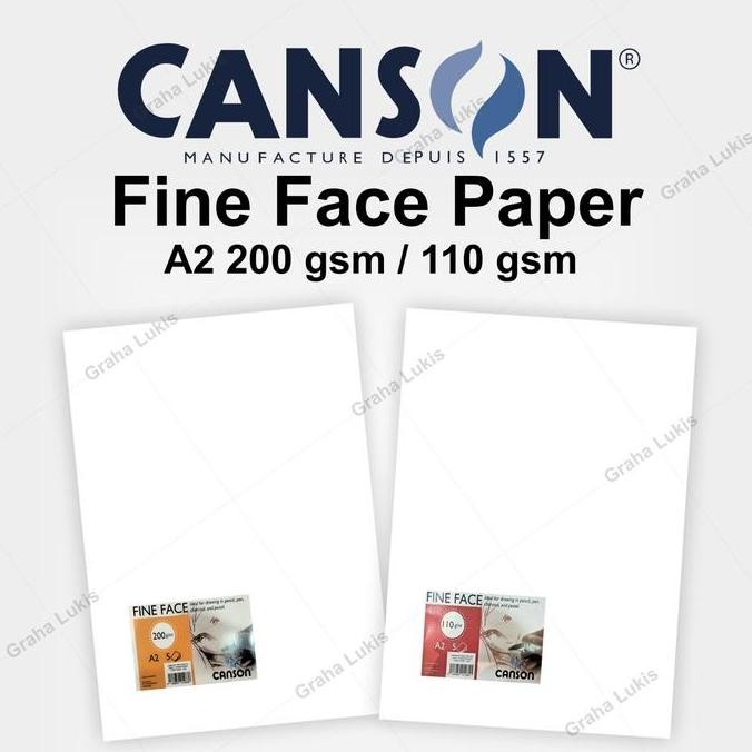 

Sale Canson Fine Face Paper A2 200 Gsm / 110 Gsm