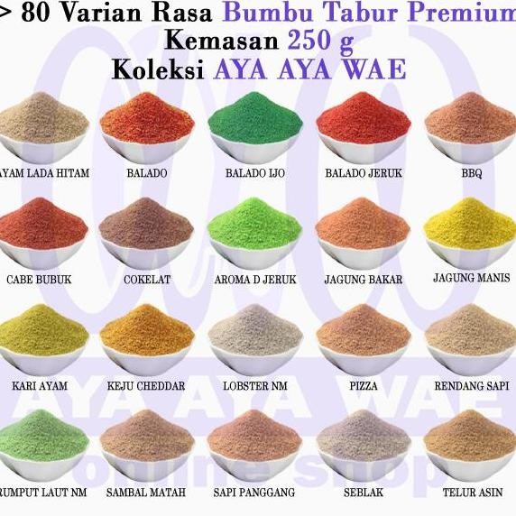

JH8 250 gr Bumbu / Bubuk Tabur Premium 250 Asin Pedas Manis (Chapter 1)