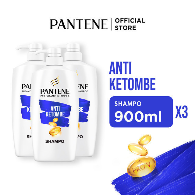 Pantene Sampo Anti Ketombe Pro-V Perawatan Rambut 900ml x3 / Pantene Shampoo