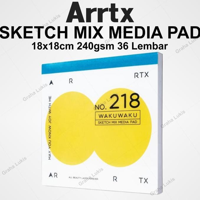 

Sale Arrtx Sketch Mix Media Pad 18X18Cm 240Gsm 36 Lembar