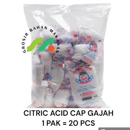 

Citric Acid Cap Gajah 50Gr (Per Pack)