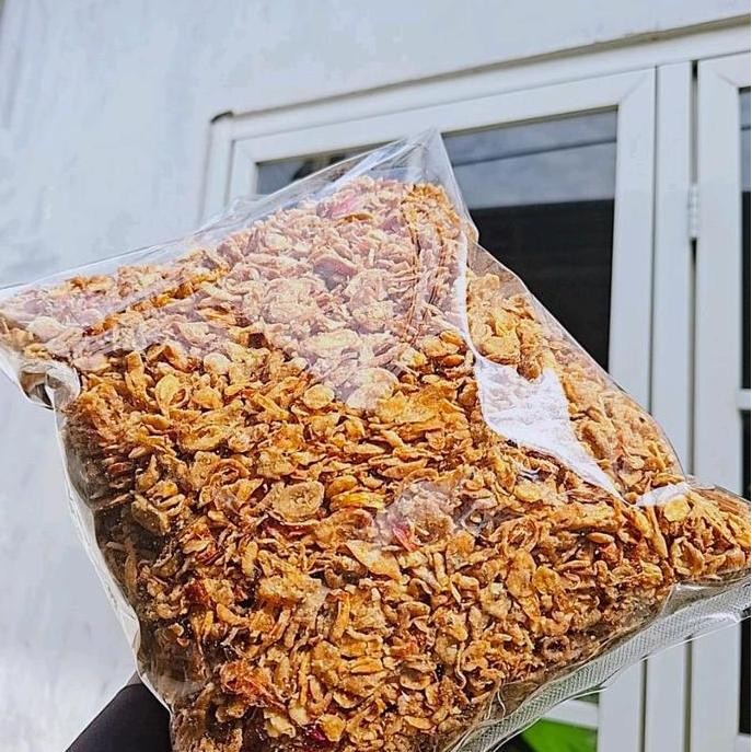 

JH8 Bawang Merah Goreng 1KG Grade B, Bawang Goreng kemasan 1000g, Bahan Masakan Spices