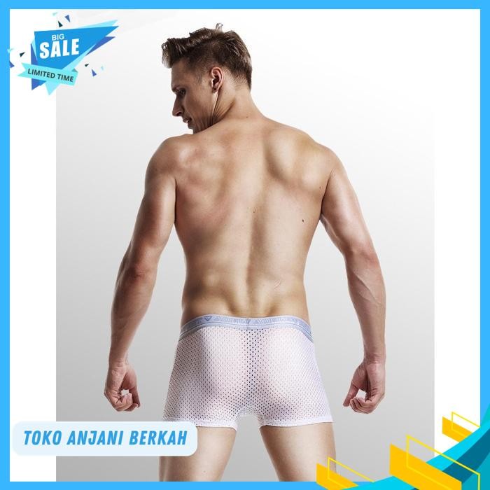 AOELEMENT BREATHABLE BOXER CELANA DALAM PRIA DINGIN ADEM PUTIH AOW / AOELEMENT BREATHABLE BOXER CELA