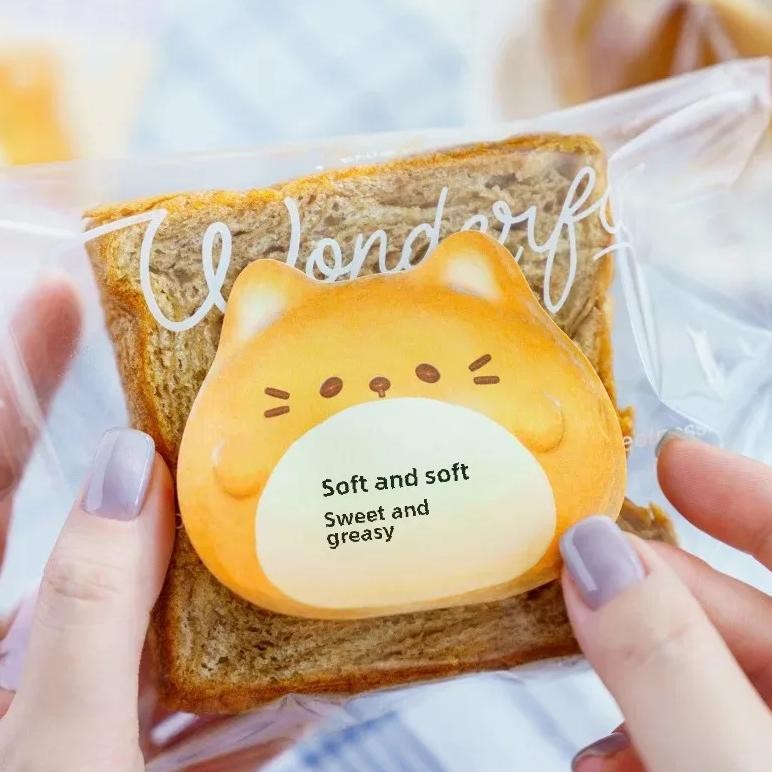 

Cute Healing Hand Drawn Bread Pattern Message Memo Paper Stickers Office Supplies Children'S Stickers Chinese Mainland Origin